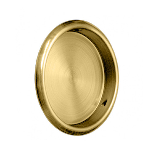 Drive In Finger Pull, Satin Brass Blackened Drive In Finger Pull, Satin Brass Blackened