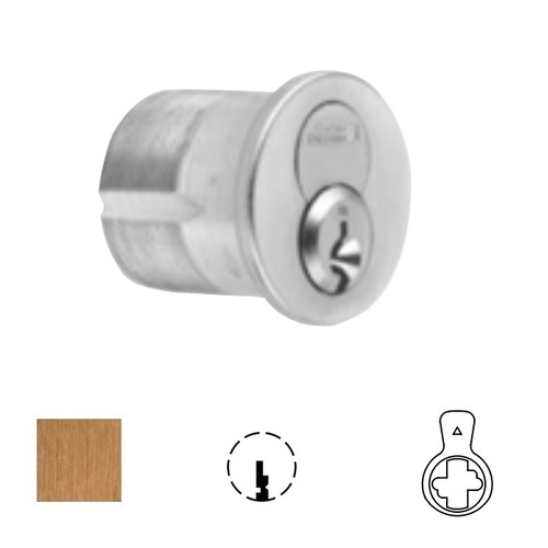 1080 Series IC Mortise Cylinder Satin Bronze