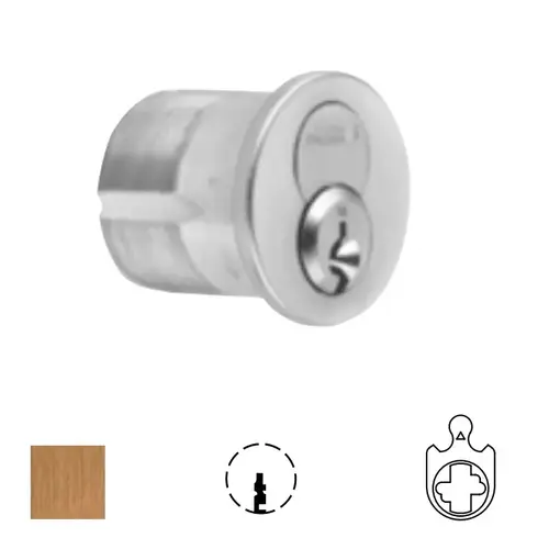 1080 Series IC Mortise Cylinder Satin Bronze