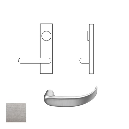 25 Series Exit Device Lever Trim, Satin Chrome