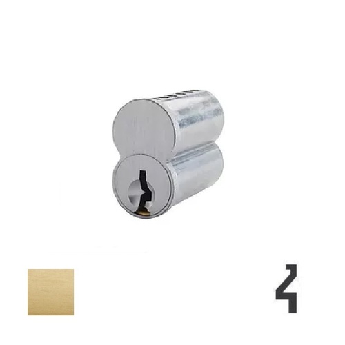 Keyed Alike SFIC 6-Pin Interchangeable Core Satin Brass