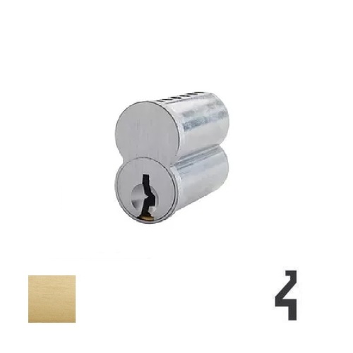 Keyed Alike SFIC 7-Pin Interchangeable Core Satin Brass