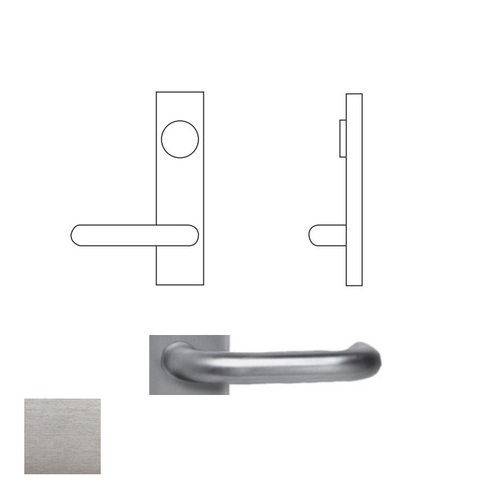 25 Series Exit Device Lever Trim, Satin Chrome