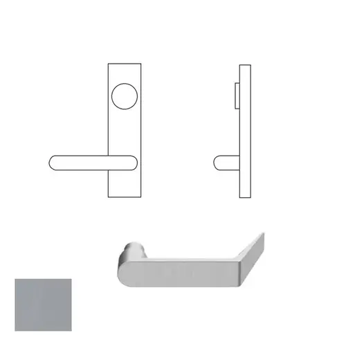 25 Series Exit Device Lever Trim, Aluminum Painted