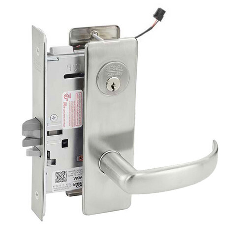 ML20914 Mortise Electrified Lever Lockset Satin Stainless Steel