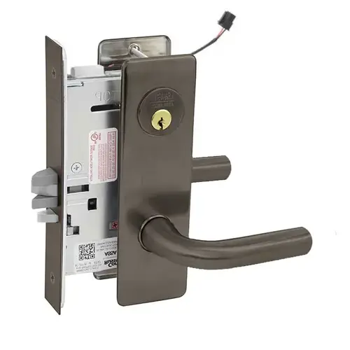 ML20906 Mortise Electrified Lever Lockset x REX Oil Rubbed Dark Bronze