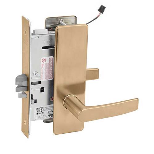 ML20915 Mortise Electrified Lever Lockset Satin Bronze