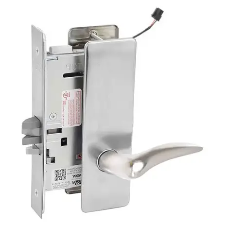 ML20915 Mortise Electrified Lever Lockset Satin Chrome