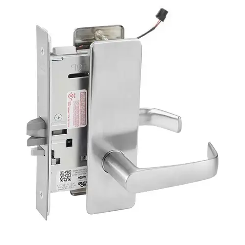 ML20907 Mortise Electrified Lever Lockset Satin Chrome