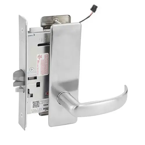 ML20907 Mortise Electrified Lever Lockset x REX Satin Chrome