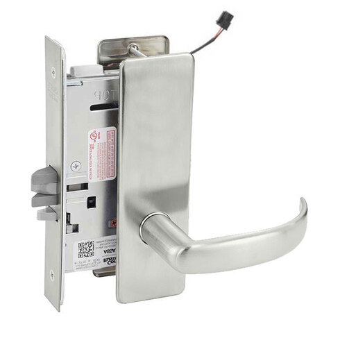 ML20915 Mortise Electrified Lever Lockset x REX Satin Stainless Steel