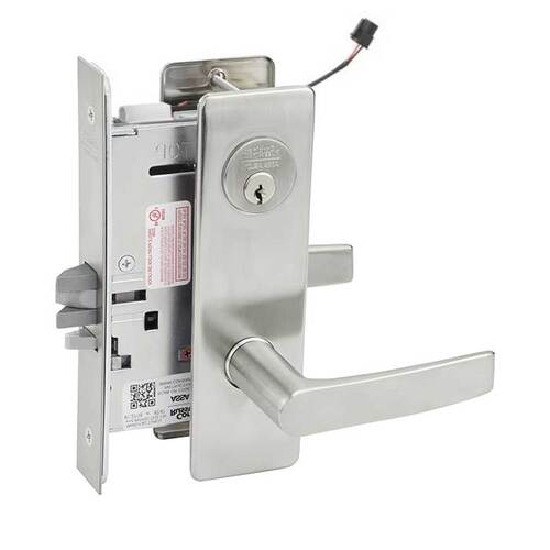 ML20914 Mortise Electrified Lever Lockset x REX Satin Stainless Steel