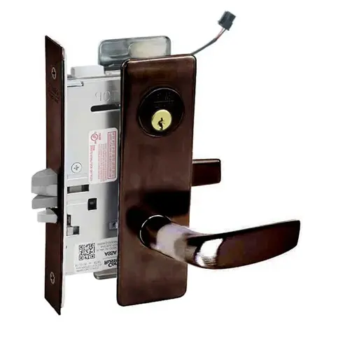 ML20914 Mortise Electrified Lever Lockset x REX Oil Rubbed Dark Bronze