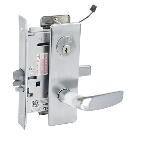 ML20914 Mortise Electrified Lever Lockset Satin Stainless Steel