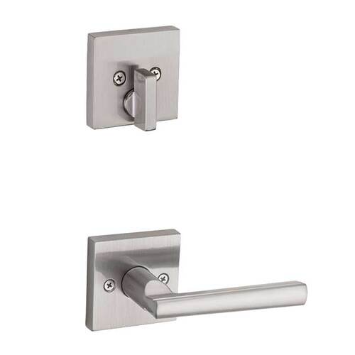 Montreal Lever Interior Single Cylinder Handleset Trim Satin Nickel