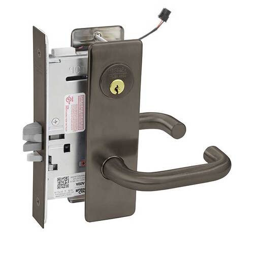 ML20914 Mortise Electrified Lever Lockset x REX Oil Rubbed Dark Bronze