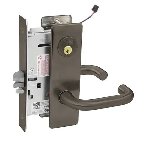 ML20906 Mortise Electrified Lever Lockset x REX Oil Rubbed Dark Bronze