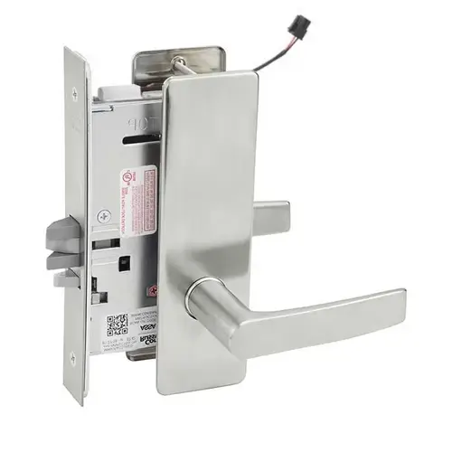 ML20907 Mortise Electrified Lever Lockset x REX Satin Stainless Steel