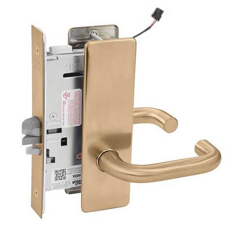 ML20907 Mortise Electrified Lever Lockset Satin Bronze