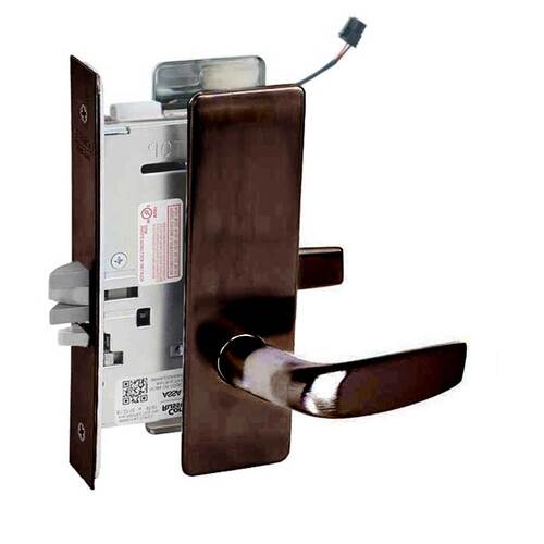 ML20907 Mortise Electrified Lever Lockset Oil Rubbed Dark Bronze