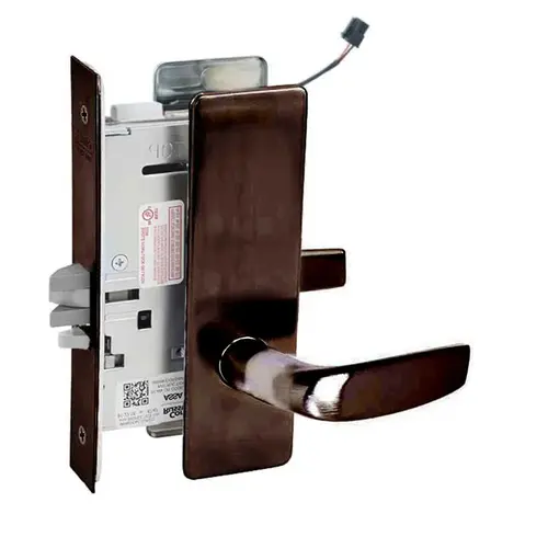 ML20907 Mortise Electrified Lever Lockset x REX Oil Rubbed Dark Bronze