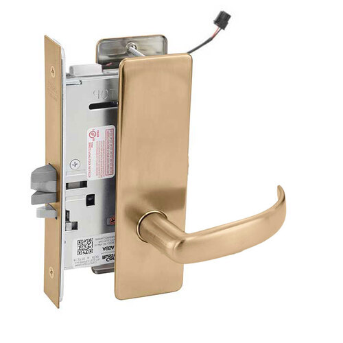 ML20915 Mortise Electrified Lever Lockset x REX Satin Bronze