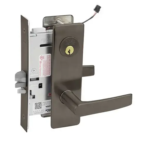 ML20932 Mortise Electrified Lever Lockset x REX Oil Rubbed Dark Bronze