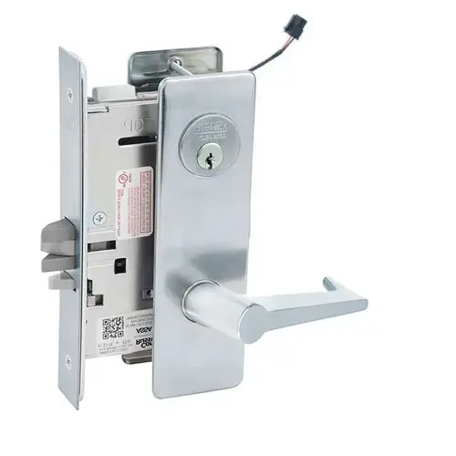 ML20914 Mortise Electrified Lever Lockset x REX Satin Chrome