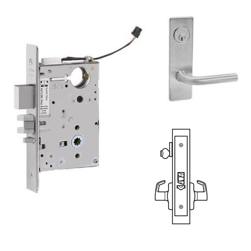 ML20914 Mortise Electrified Lever Lockset Satin Stainless Steel