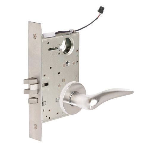 ML20907 Mortise Electrified Lever Lockset x REX Satin Chrome