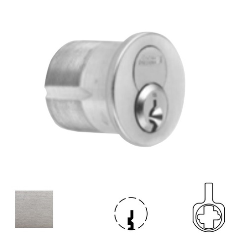 1080 Series IC Mortise Cylinder Satin Chrome