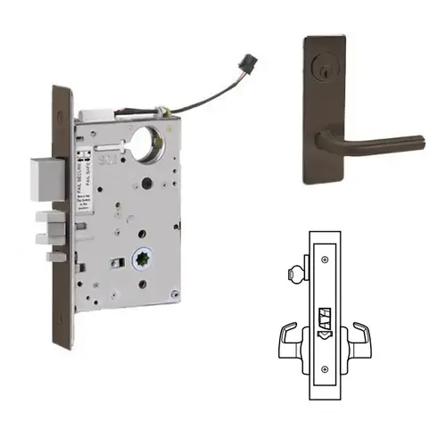 ML20914 Mortise Electrified Lever Lockset Oil Rubbed Dark Bronze