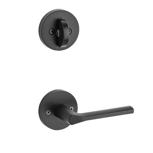 Lisbon Lever Interior Dummy Handleset Trim Iron Black