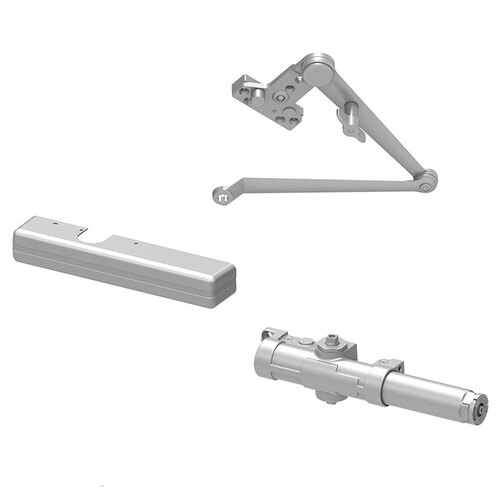 1460 Series Surface Mounted Door Closer, Less Arm Aluminum Painted