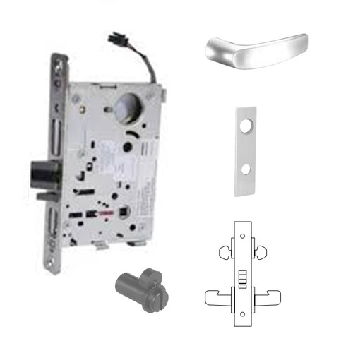 8273-24V Electrified Double Cylinder Mortise Lock Satin Chrome