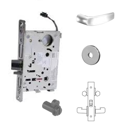 RX-8272-24V Electrified Double Cylinder Mortise Lock Satin Chrome