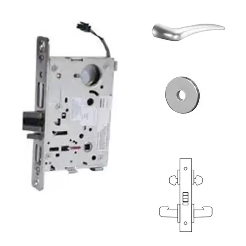 8272-24V Electrified Double Cylinder Mortise Lock Satin Chrome