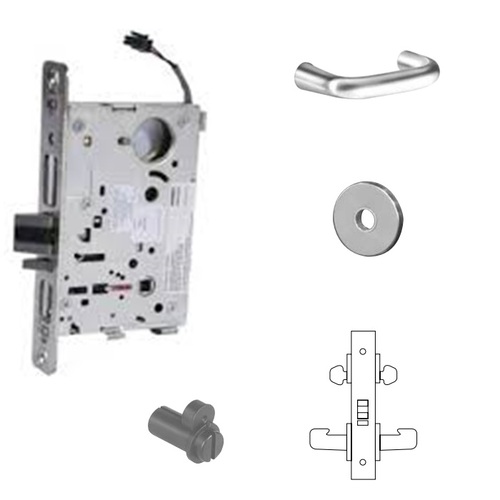 RX-8272-24V Electrified Double Cylinder Mortise Lock Satin Chrome