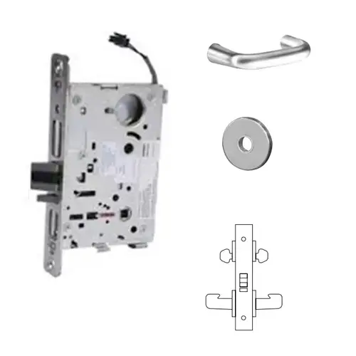 RX-8272-24V Electrified Double Cylinder Mortise Lock Satin Chrome