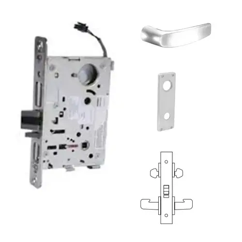 RX-8272-24V Electrified Double Cylinder Mortise Lock Satin Chrome