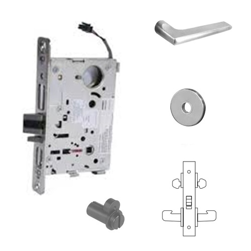 RX-8272-24V Electrified Double Cylinder Mortise Lock Satin Chrome