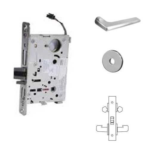 RX-8273-24V Electrified Double Cylinder Mortise Lock Satin Chrome