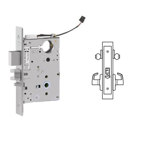 ML20932 Mortise Electrified Lever Lock Body Only Satin Stainless Steel