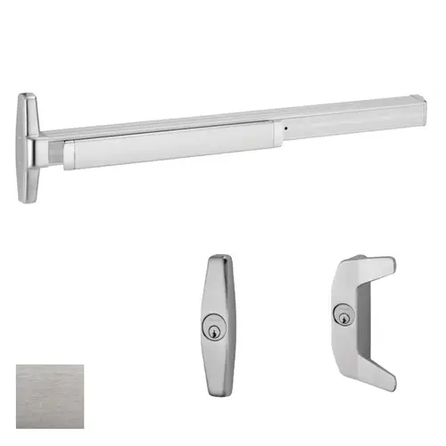 35A Series Concealed Vertical Cable Exit Device With Trim, Satin Chrome