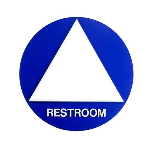 BCF SBH12U-BLANK-BLUE 12 x 12 Unisex Door Sign
