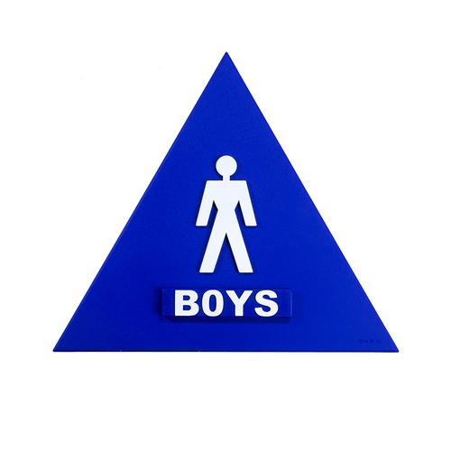 BCF SBH12BOYS-BLUE 12 x 12 Boys Door Sign