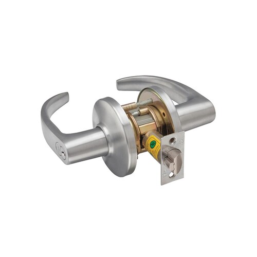 9K Series Grade 1 Storeroom Lock, Satin Chrome