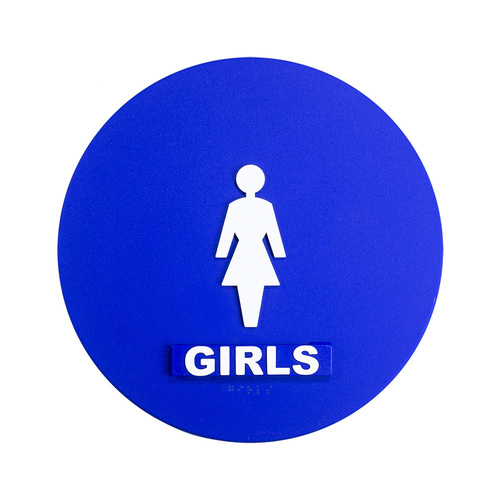 BCF SBH12GIRLS-BLUE 12 x 12 Girls Door Sign