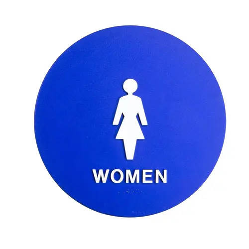 BCF SBH12W-BLUE 12 x 12 Women Door Sign