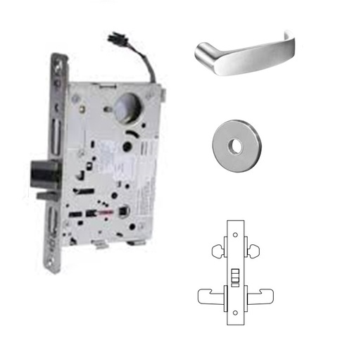 RX-8273-24V Electrified Double Cylinder Mortise Lock Satin Chrome